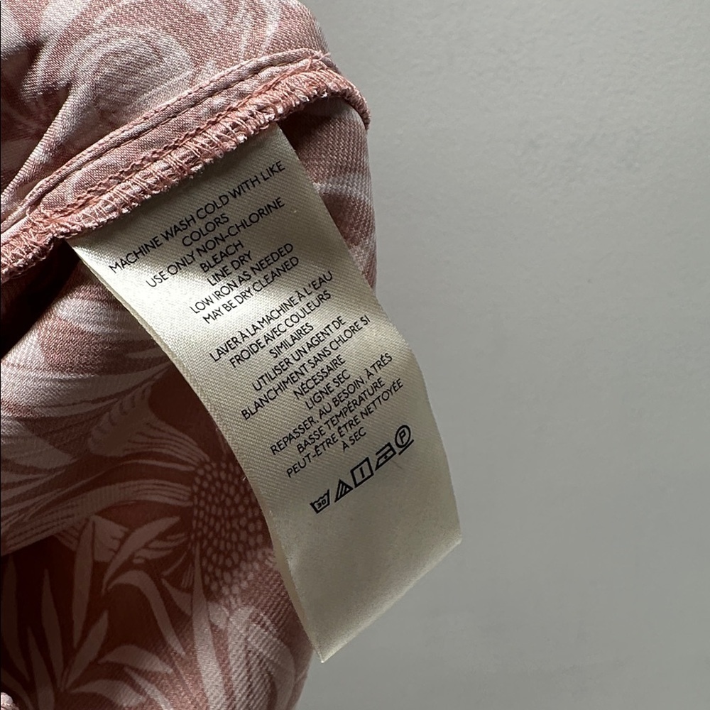 Florence Balducci Anthropologie Femme Blouse Collared Long Sleeve Top Pink Large - Picture 10 of 13